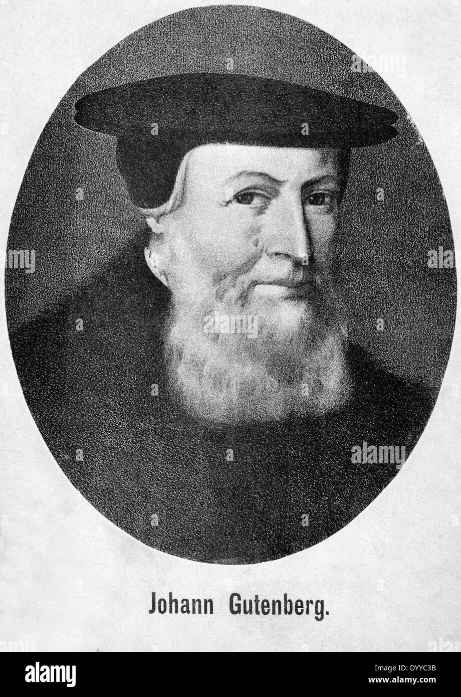 Johannes Gutenberg Stockfoto