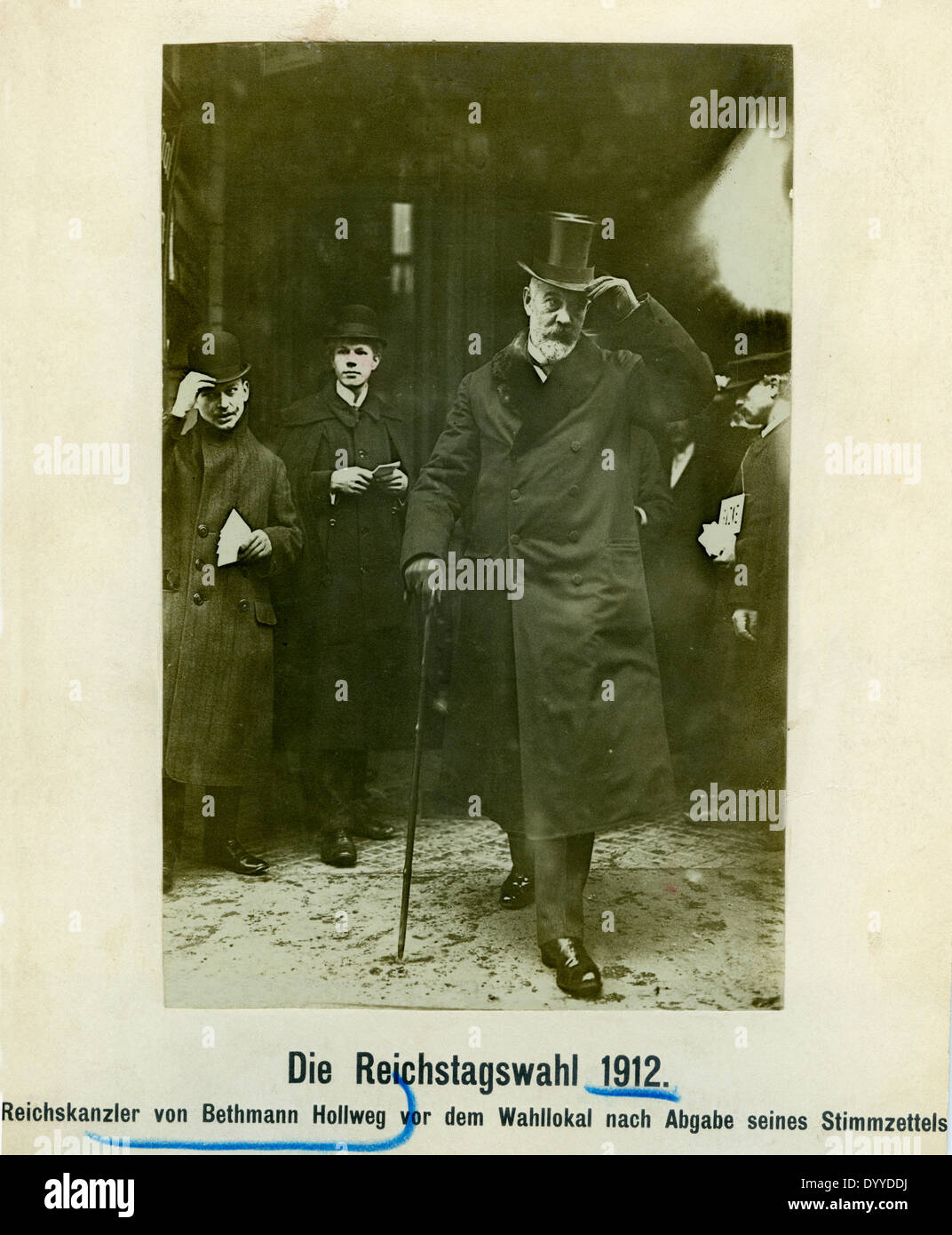 Theobald von Bethmann-Hollweg nach der Wahl des Reichstags, 1912 Stockfoto