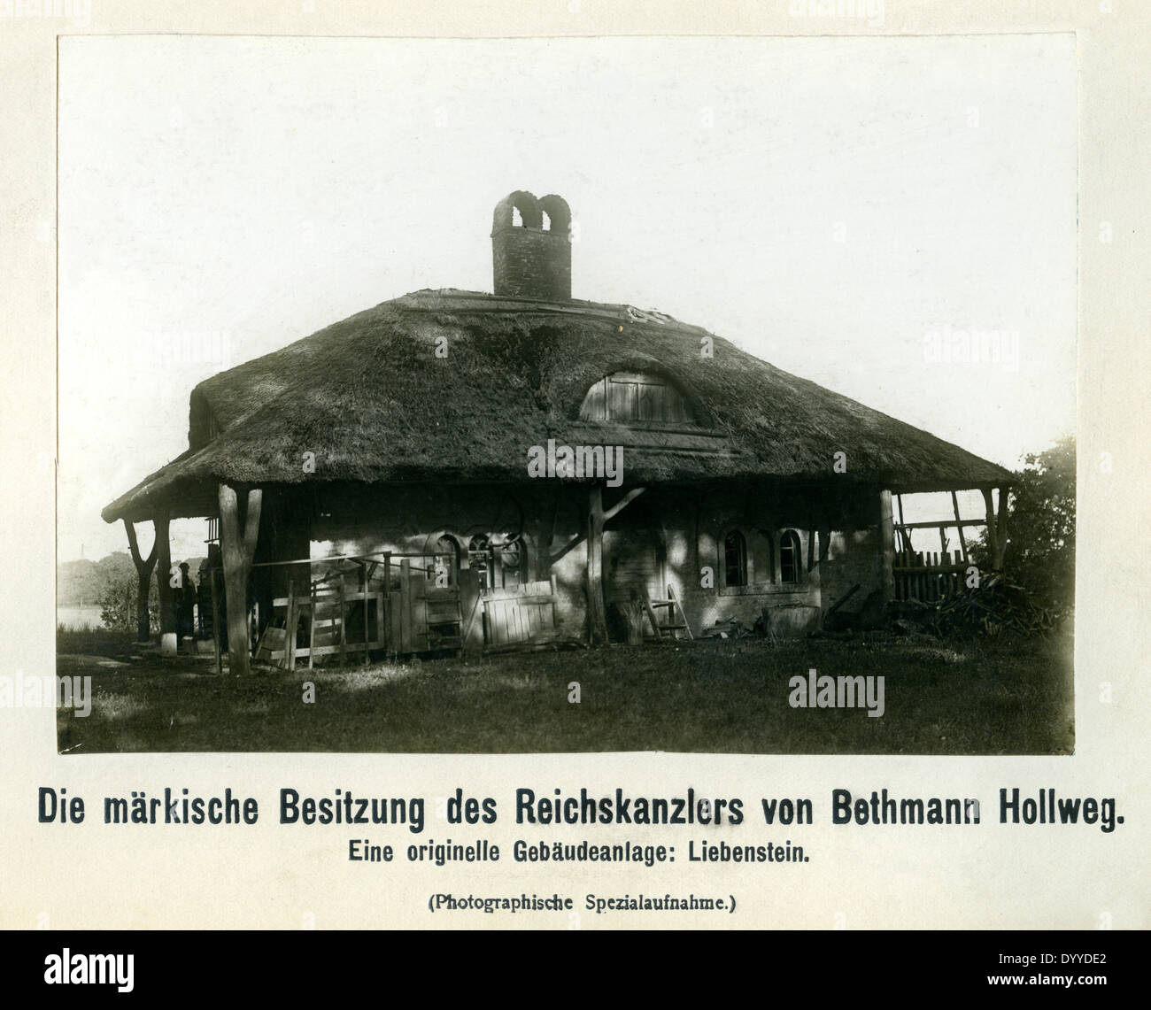 Nachlass von Theobald von Bethmann-Hollweg in Hohenfinow/Liebenstein, 1909 Stockfoto