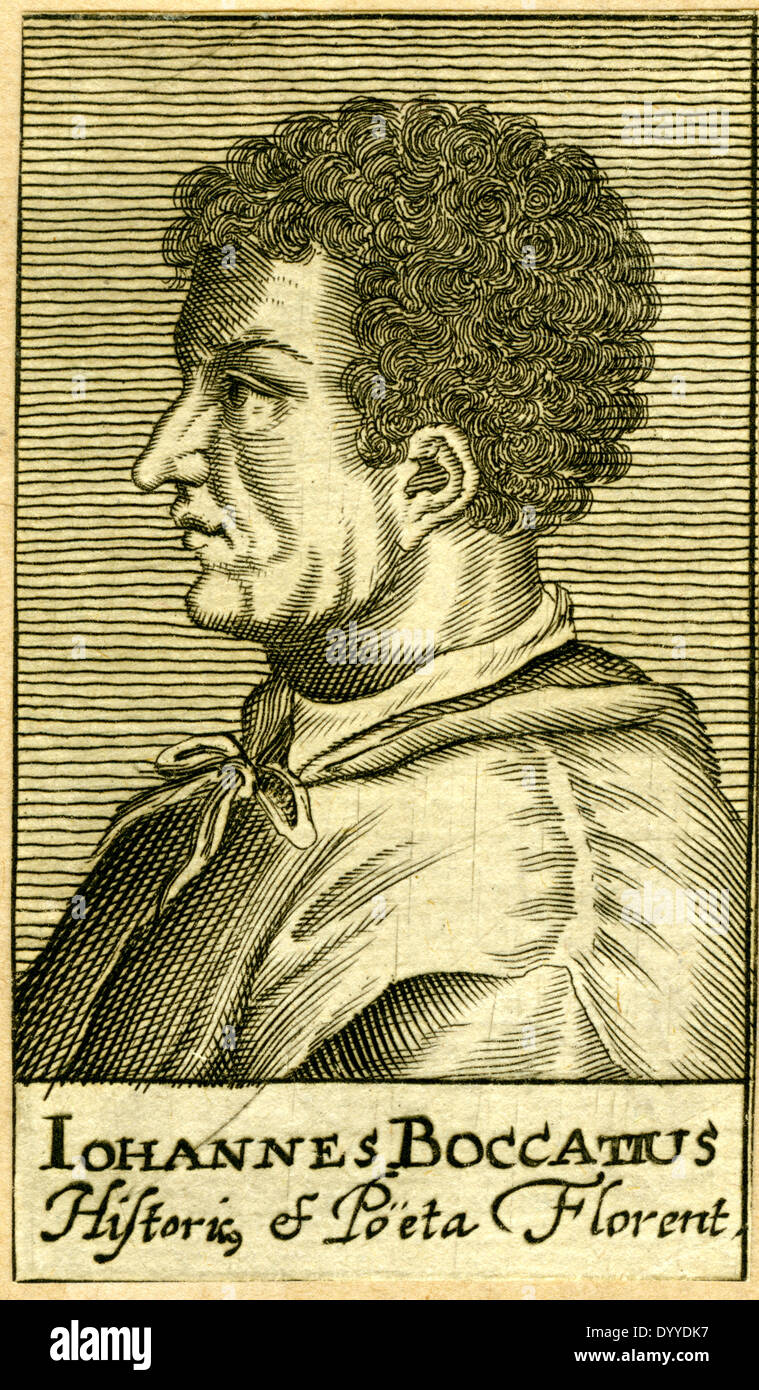 Giovanni Boccaccio Stockfoto