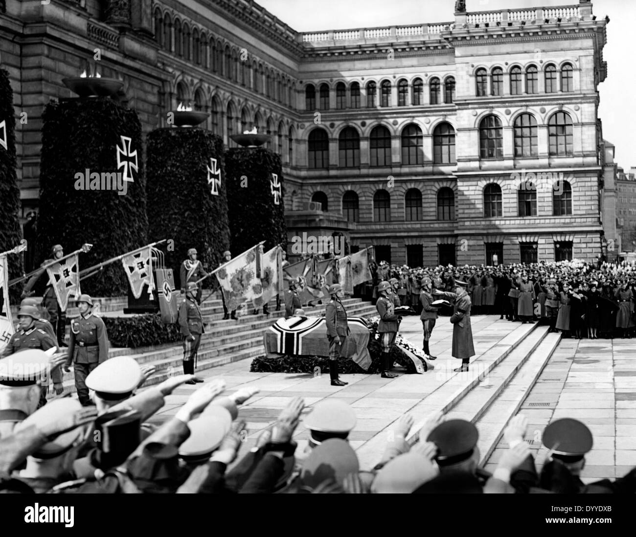 Staatlichen Begräbnis für den verstorbenen General Karl Becker in Berlin, 1940 Stockfoto