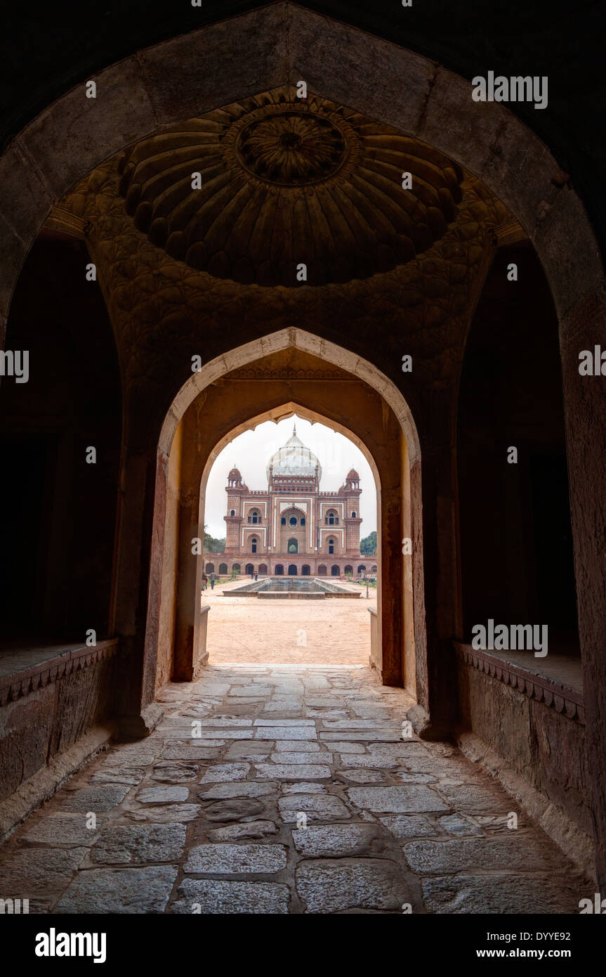 Neu-Delhi, Indien. Safdarjang Grab, 1753-54 gebaut. Stockfoto
