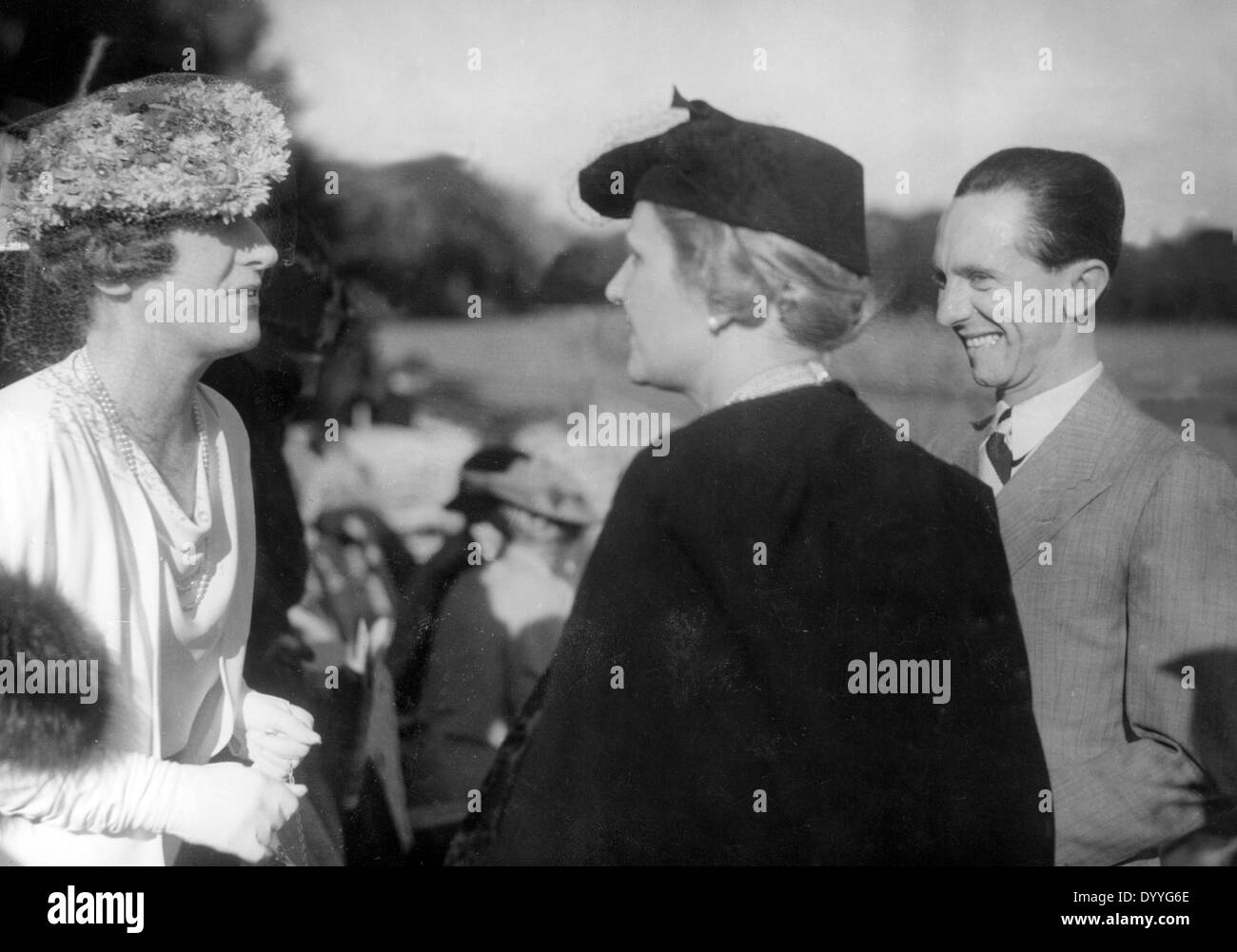 Joseph Goebbels und seine Frau Martha Stockfoto