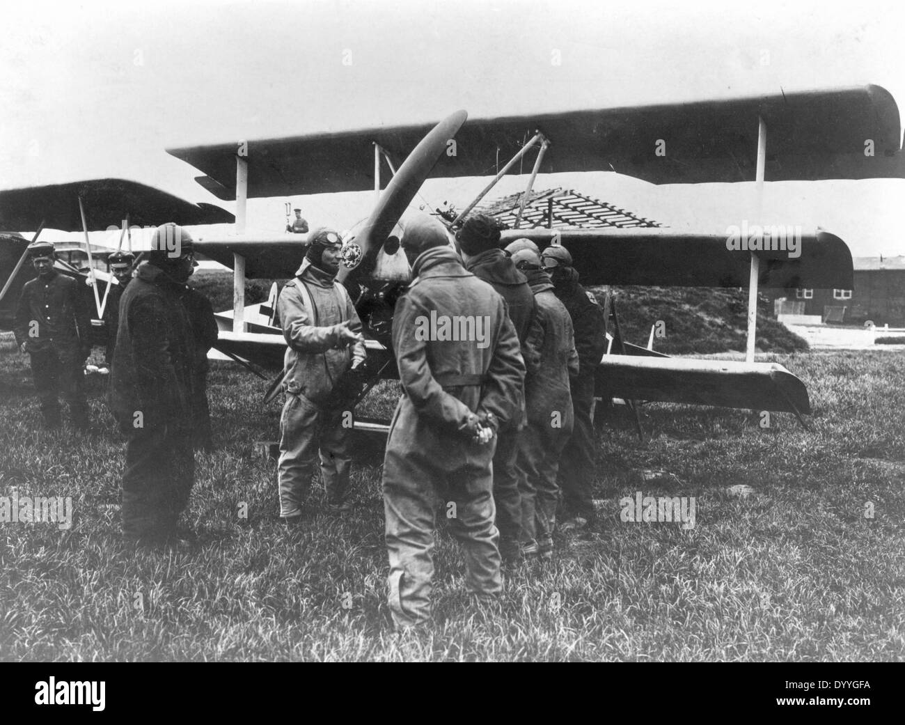 Hermann Goering mit Piloten, 1917-1918 Stockfoto
