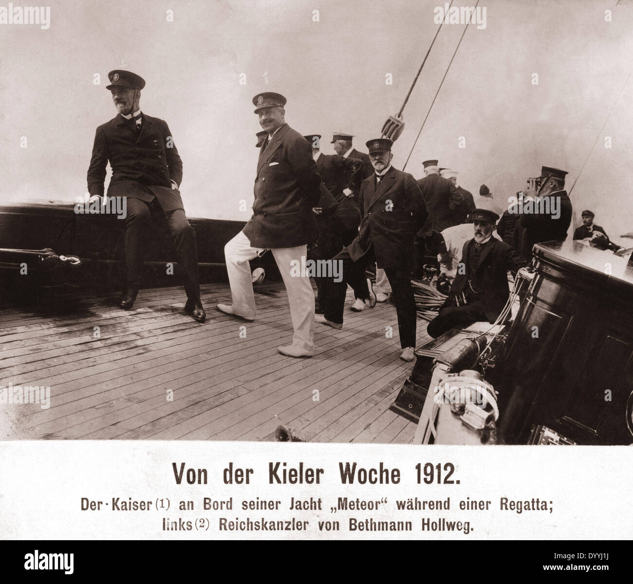 Wilhelm II. und Theobald von Bethmann-Hollweg, 1912 Stockfoto