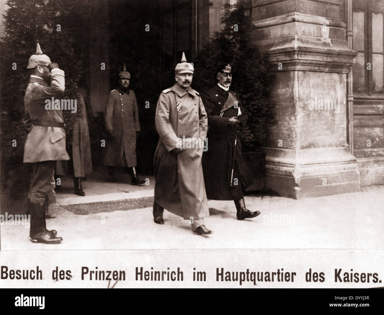Besuch des Prinzen Heinrich von Preußen in der zentrale, 1915 Stockfoto