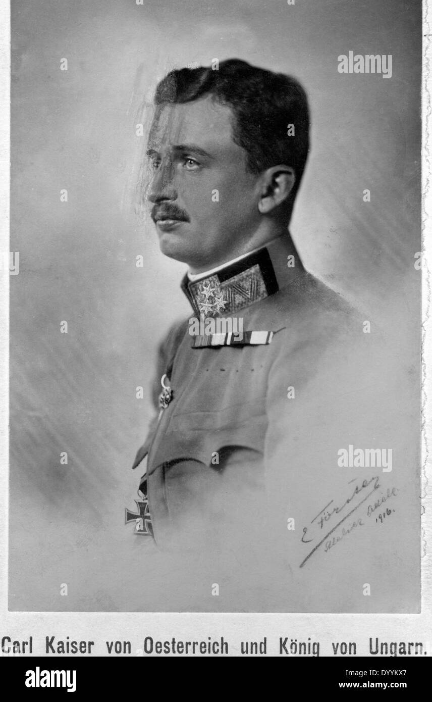 Charles I., Kaiser von Österreich, 1916 Stockfoto