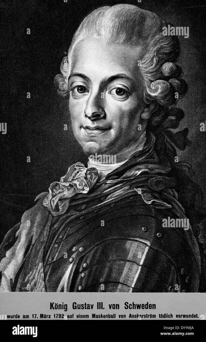 Gustav III. Stockfoto