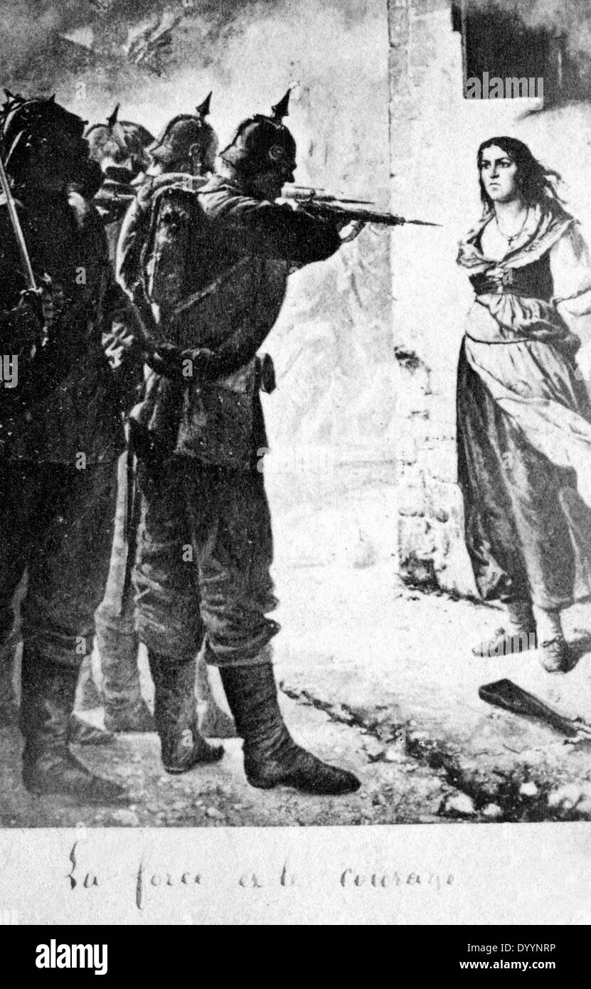Französische Krieg Propaganda, 1870-1871 Stockfoto