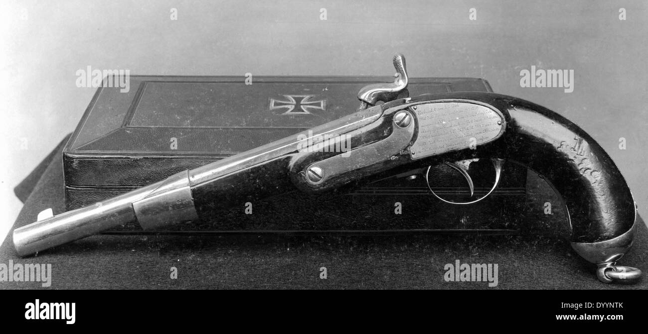 Eine Waffe im deutsch-französischen Krieg 1870-1871 Stockfoto