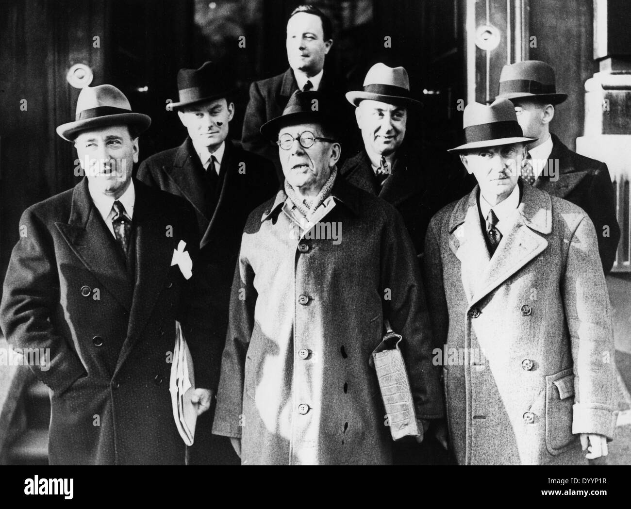 Fünf-macht Gespräche zu diskutieren, Maßnahmen für die Unterstützung der Juden in London, 1938 Stockfoto