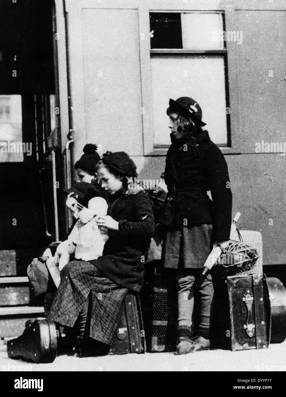 Jüdische Flüchtlingskinder Stockfoto