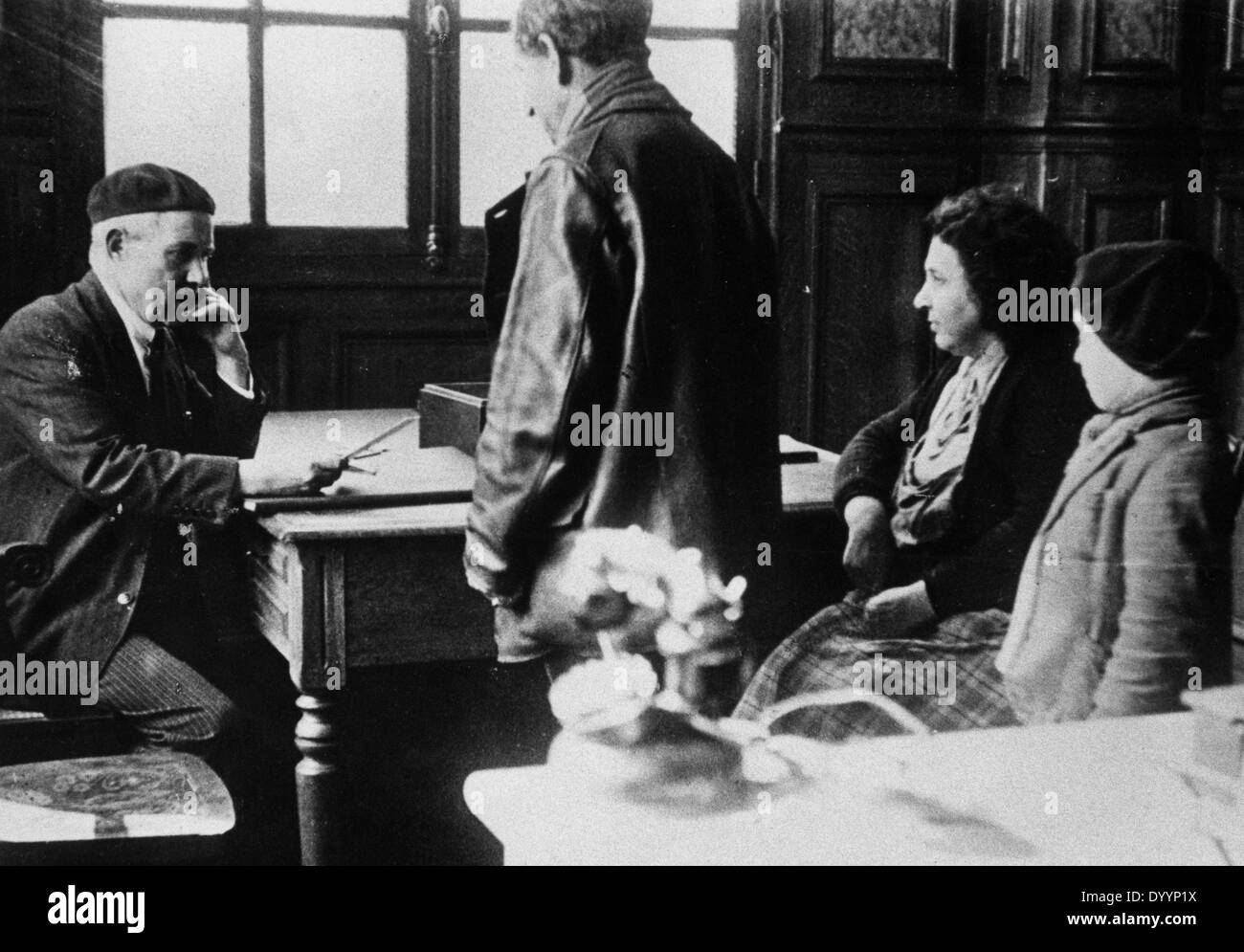 Büro für deutsche Auswanderer, 1939 Stockfoto