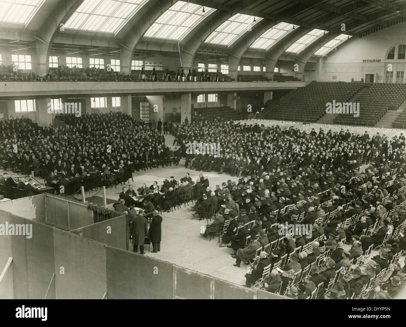 Weltwirtschaftskrise: Banken, Börse, Treffen der Gläubiger nach dem Zusammenbruch der Bank Fuer Deutsche Beamte, 1931 Stockfoto