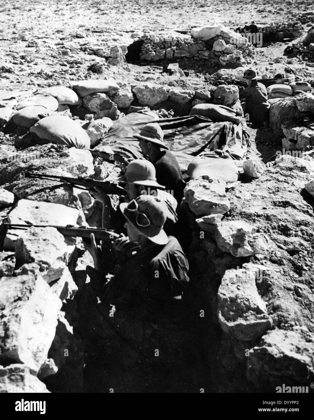 Die Belagerung von Tobruk: italienische Truppen, 1941 Stockfoto