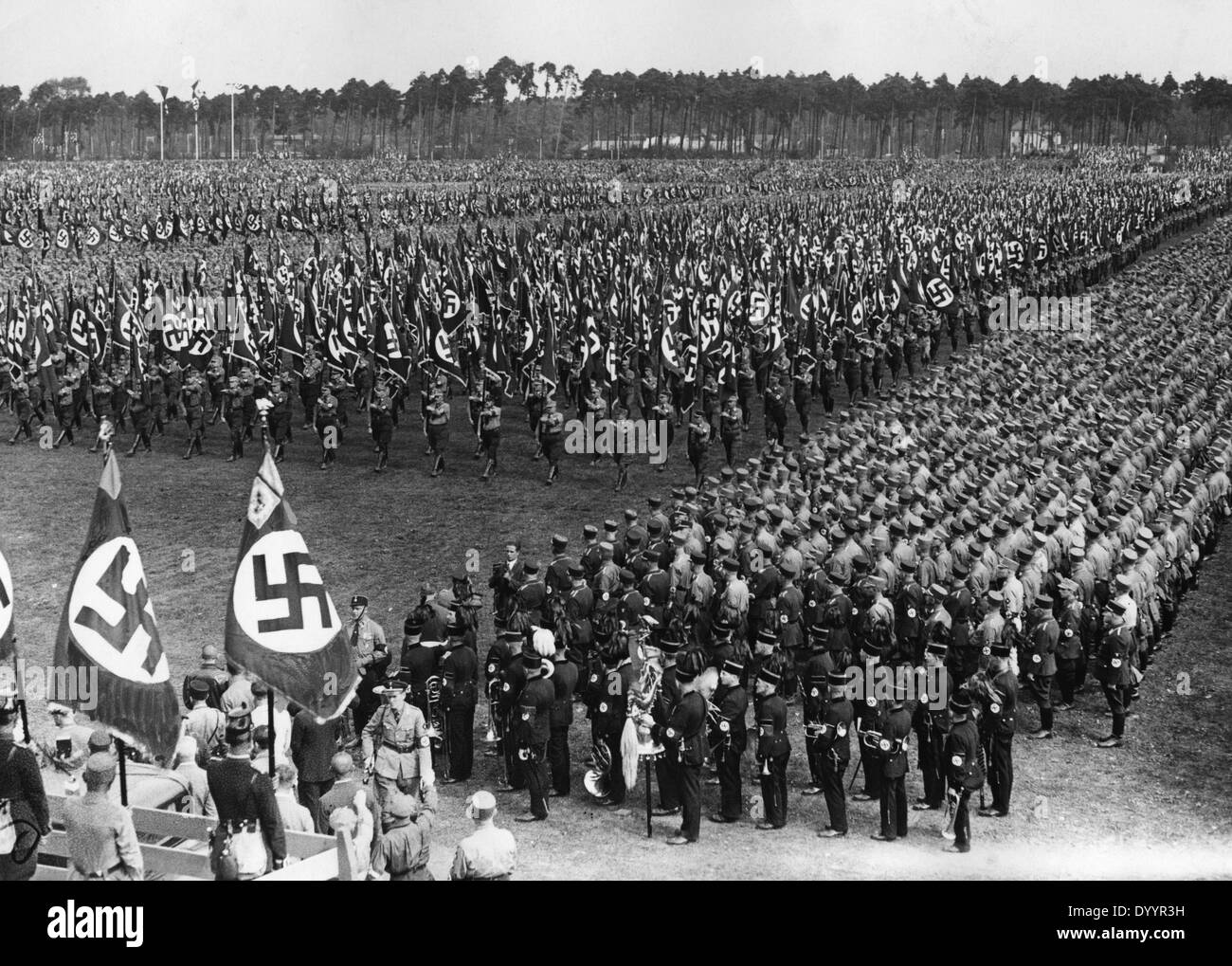 Militärparade auf der NSDAp-Ralley "Ralley des Sieges", 1933 Stockfoto