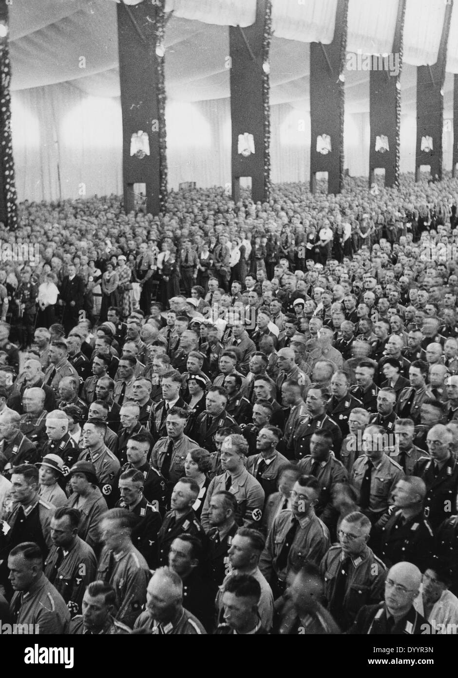 NSDAP-Parteitag in der Luitpoldhalle in Nürnberg, 1933 Stockfoto