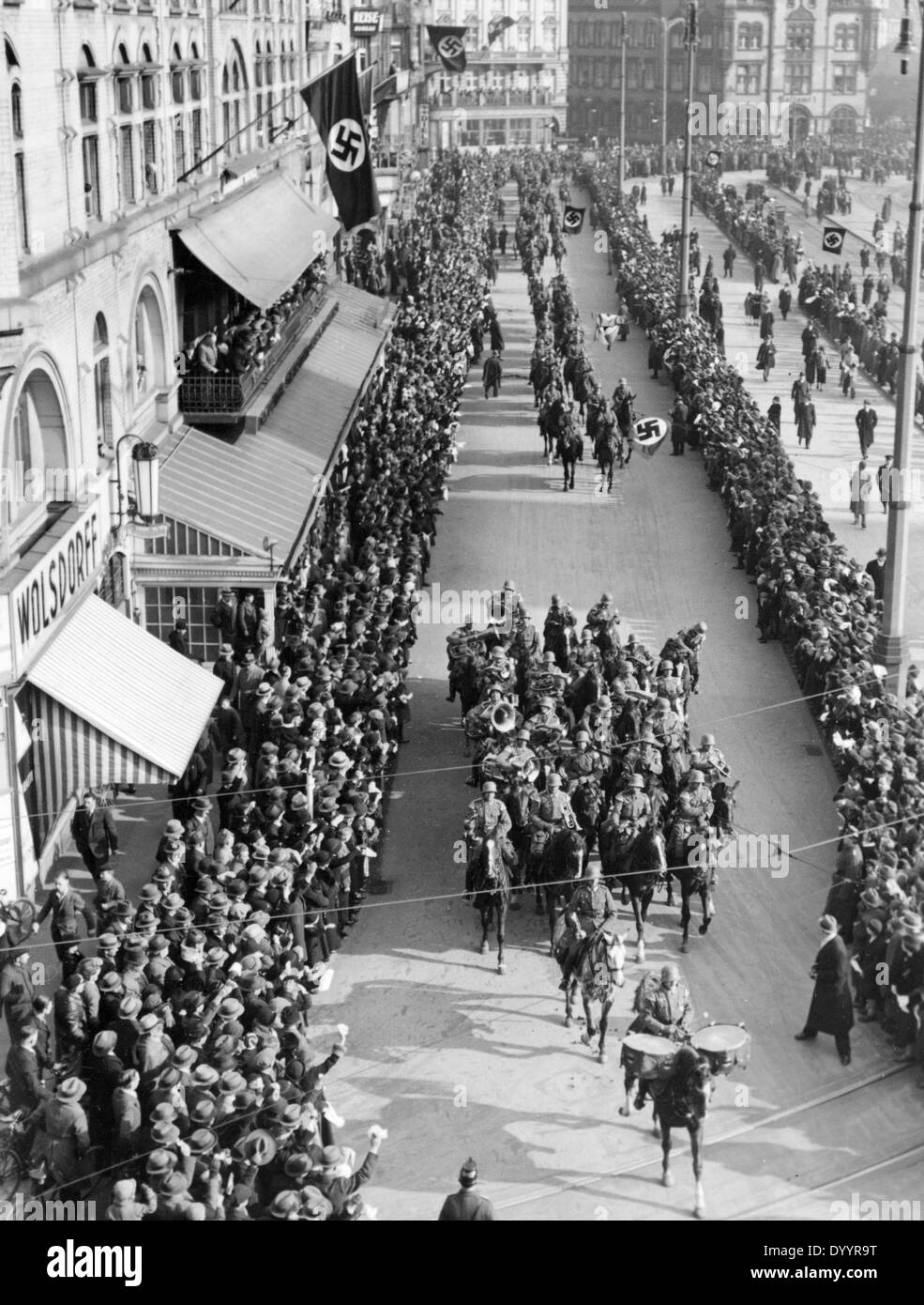 Besetzung des Rheinlandes am 07.03.1936 Stockfoto