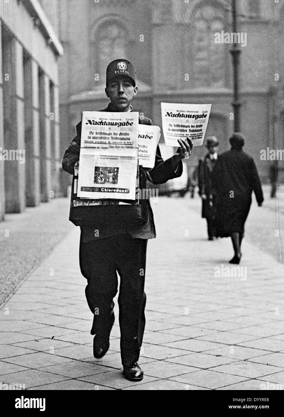 Zeitung für den Reichstag Feuer Prozess, 1933 Stockfoto