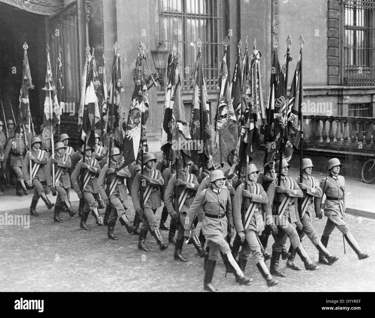 Militärparade auf dem Tag von Potsdam, 1933 Stockfoto