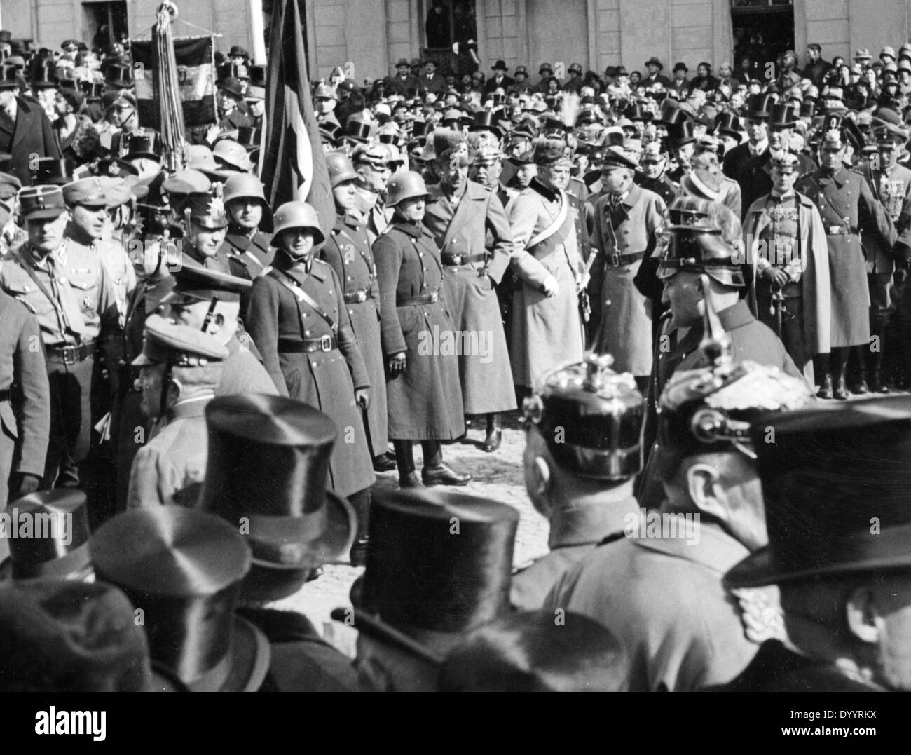 Militärische parade auf dem "Tag von Potsdam", 1933 Stockfoto