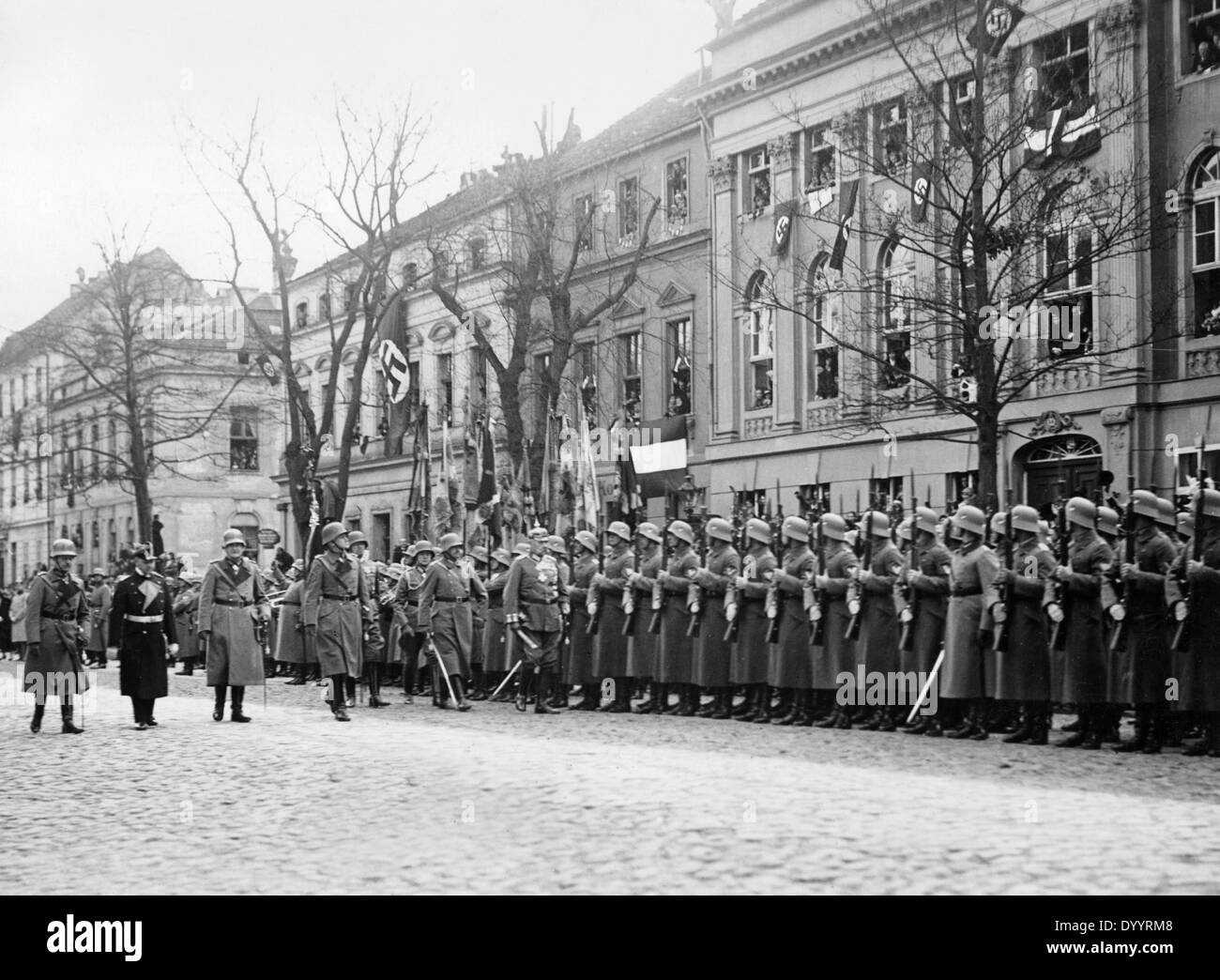 Tag von Potsdam (Aufruf der neuen Reichstag Politiker in Potsdam) 21.03.1933 Stockfoto