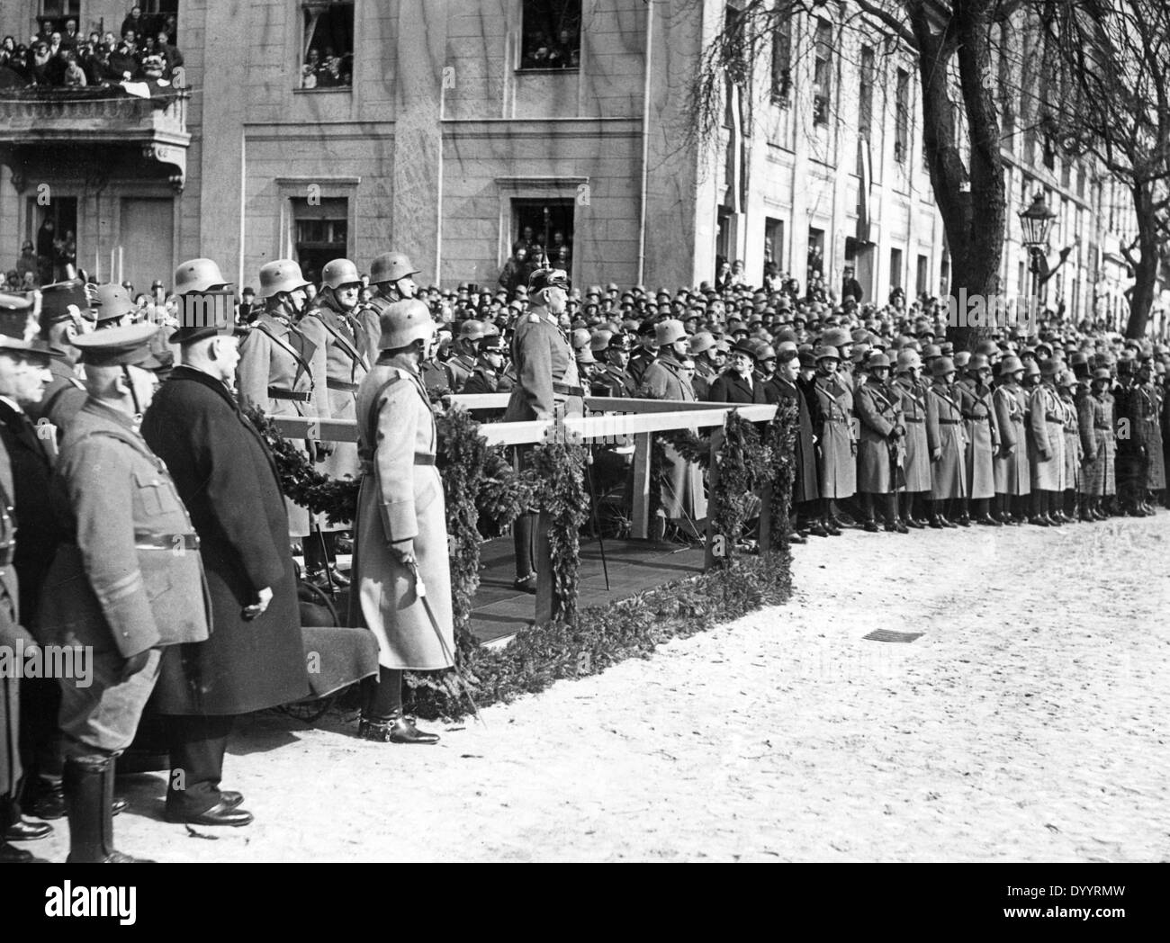 Militärische parade auf dem "Tag von Potsdam", 1933 Stockfoto