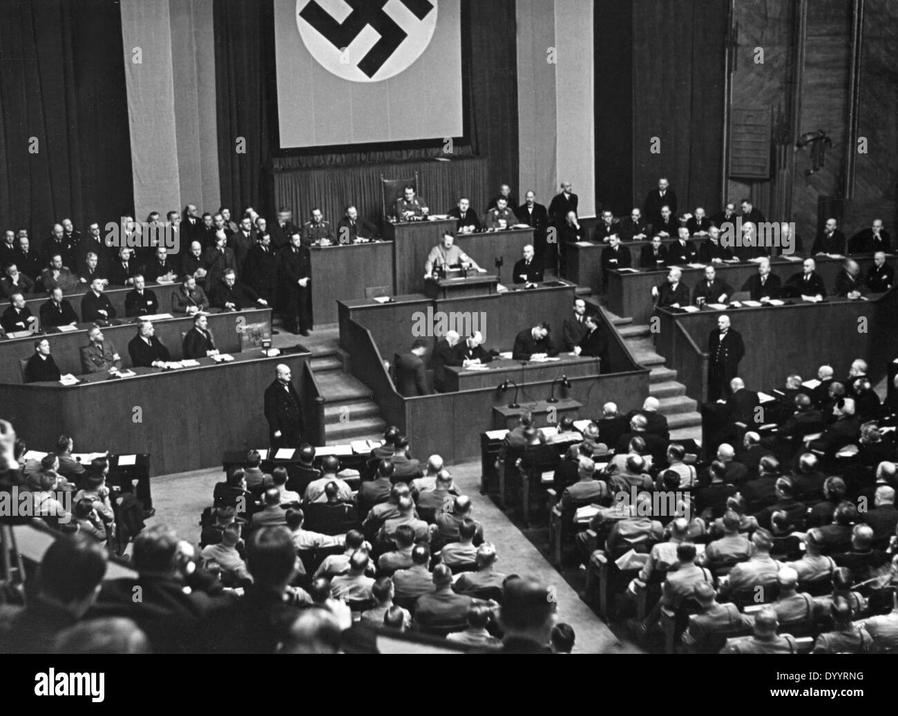 HItler im Reichstag, 1933 Stockfoto