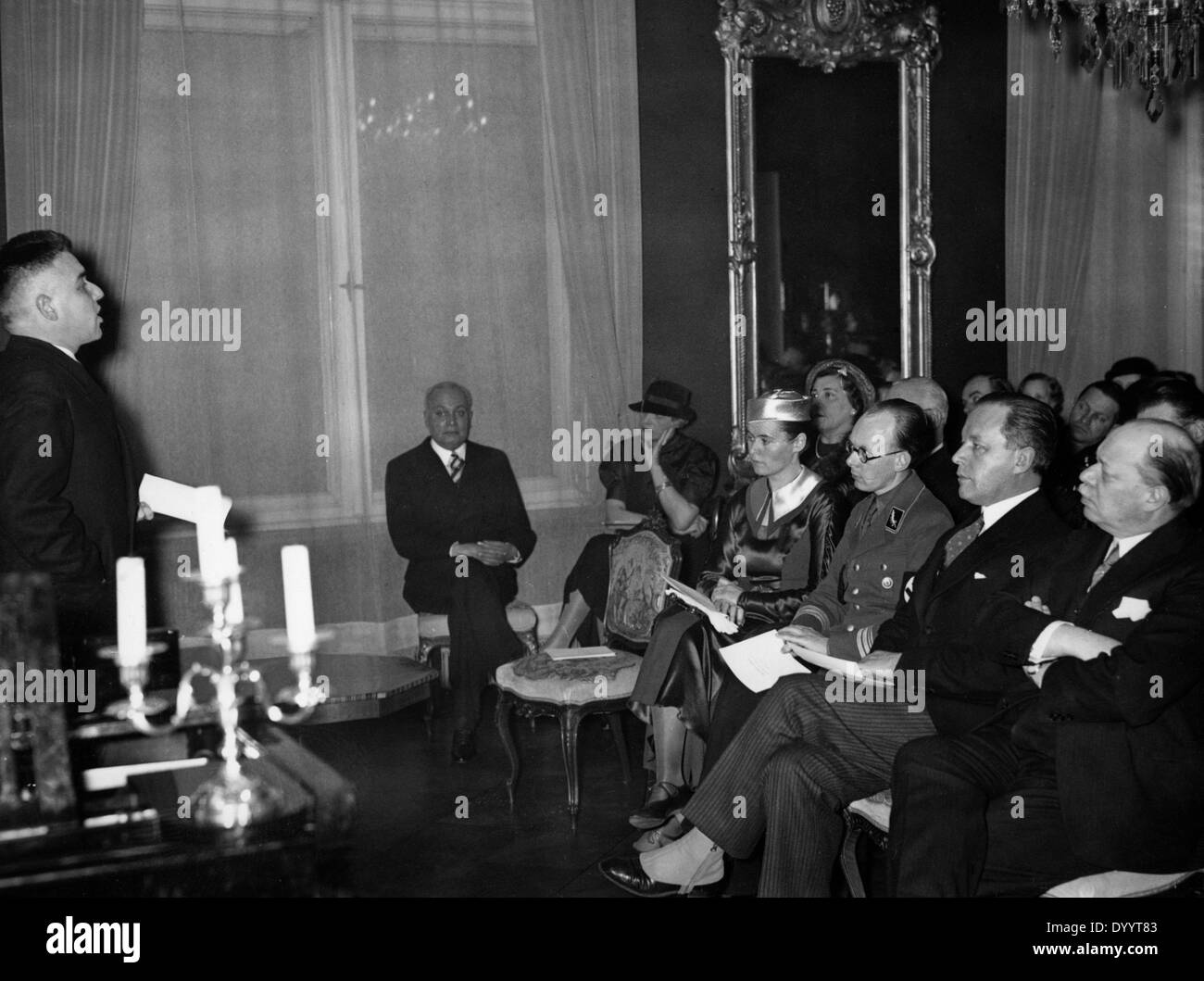 Kalewala feiern in der Finish-Botschaft, 1935 Stockfoto