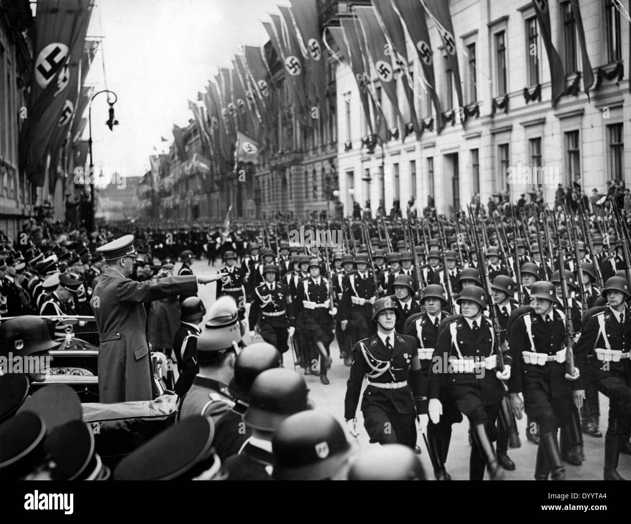 Nazi-Deutschland: SS-Leibstandarte "Adolf Hitler" Stockfoto