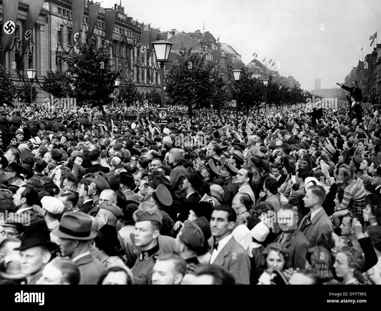 Deutsche Soldaten zurück aus Frankreich Kampagne, 1940 Stockfoto