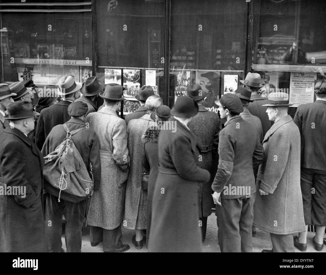 Nationalsozialismus: Zeitungen, Zeitschriften, Bürger von Berlin in der Presse-Anzeige der Scherl-Verlag, 1938 Stockfoto