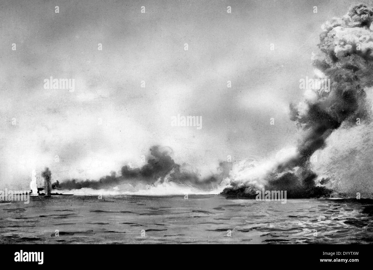 HMS "Queen Mary" Untergang, 1916 Stockfoto