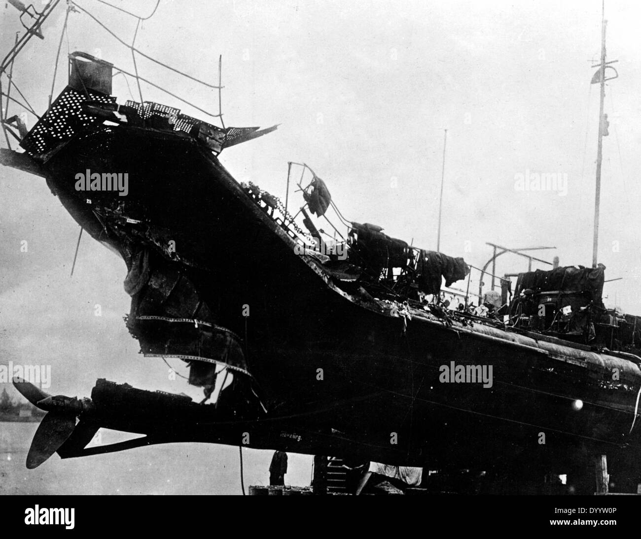 Erster Weltkrieg: Deutsche Torpedoboote Stockfoto