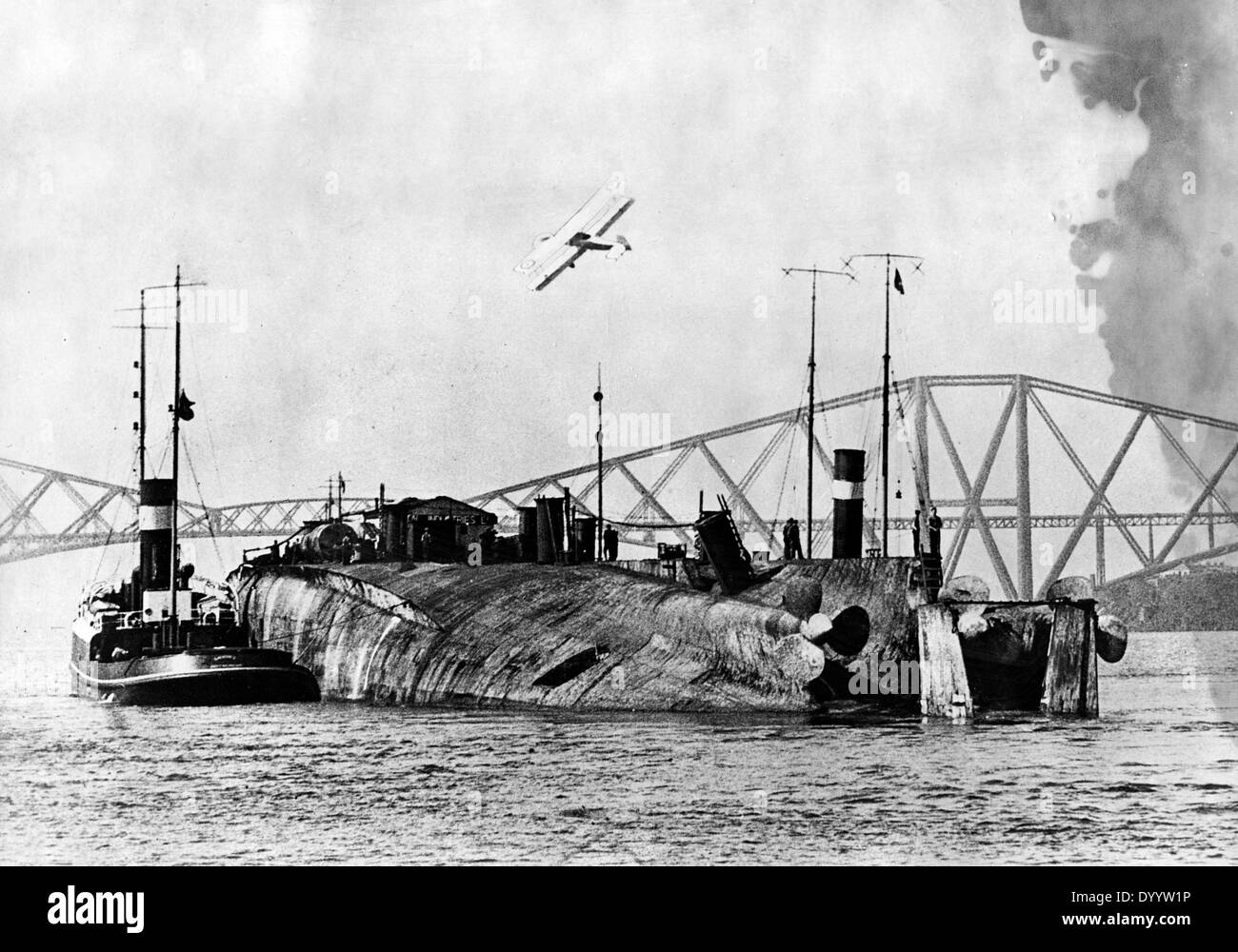 Beruhigung der deutschen Flotte in Scapa Flow Stockfoto