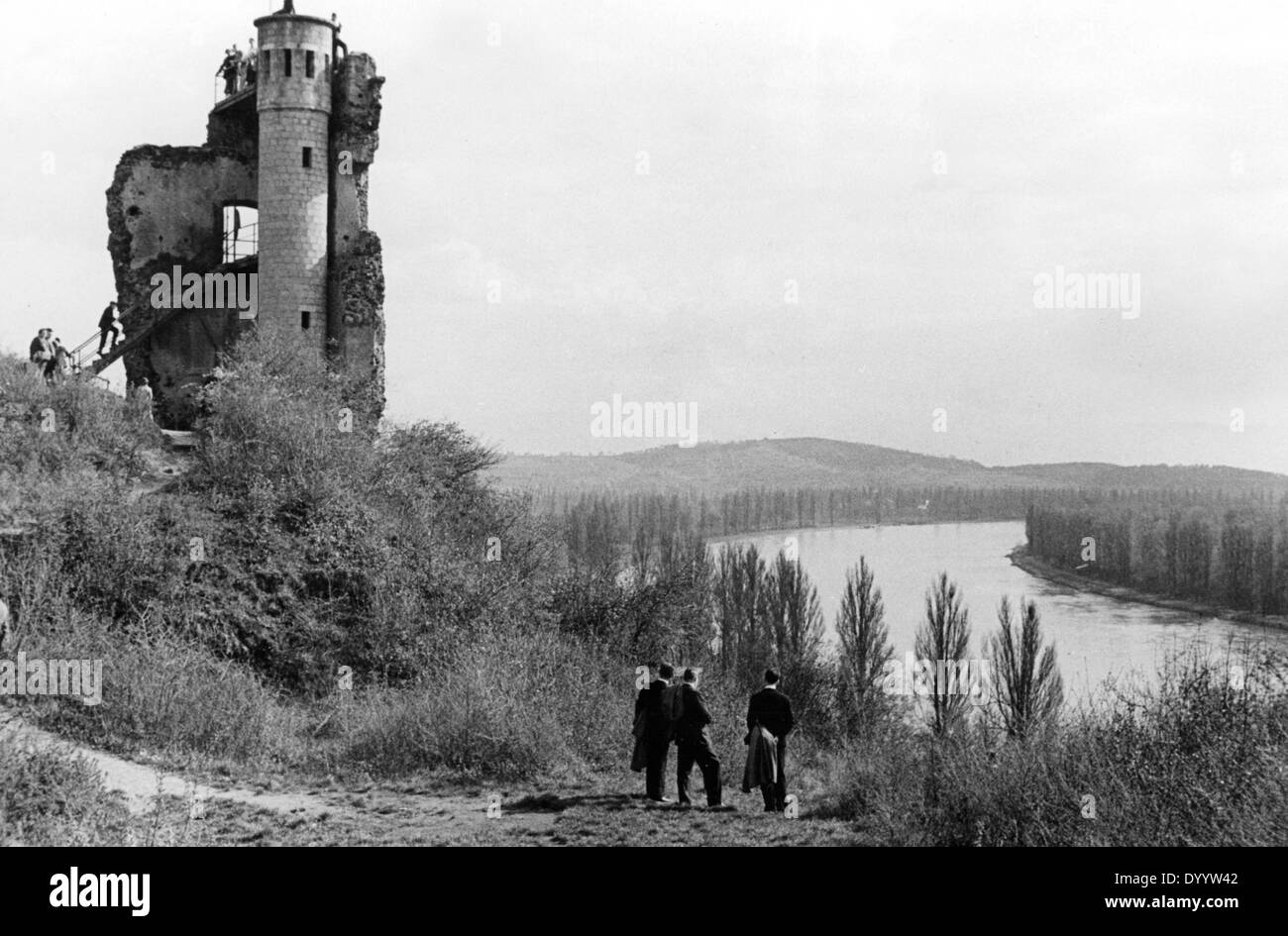 Die Ruine von Limburg in der Nähe von Bad Dürkheims, 1930er Jahre Stockfoto