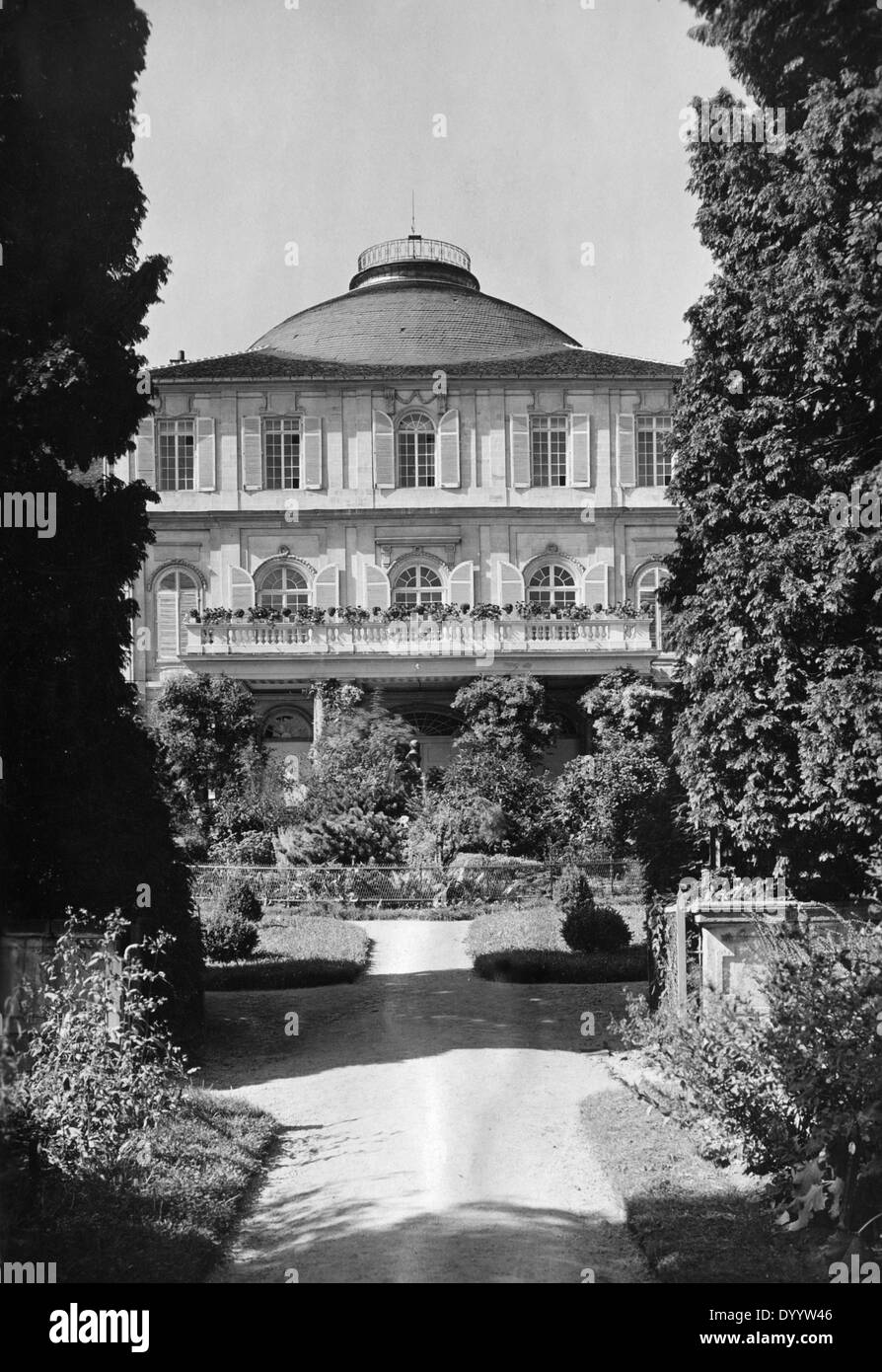 Das Schloss Hohenheim bei Stuttgart, 1930er Jahre Stockfoto