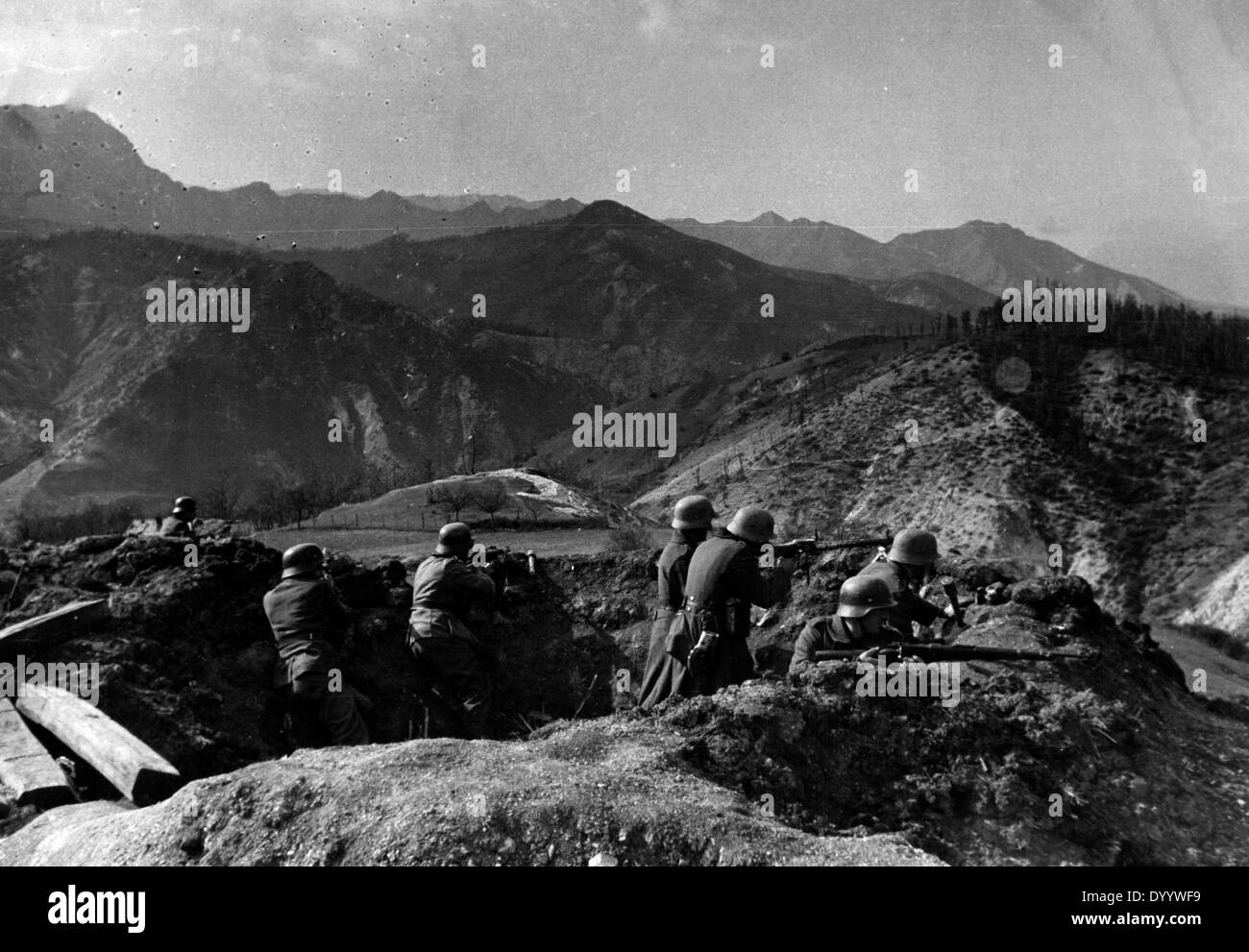 Besatzungszeit in Jugoslawien - Kampf gegen die Partisanen 1941-1945 Stockfoto