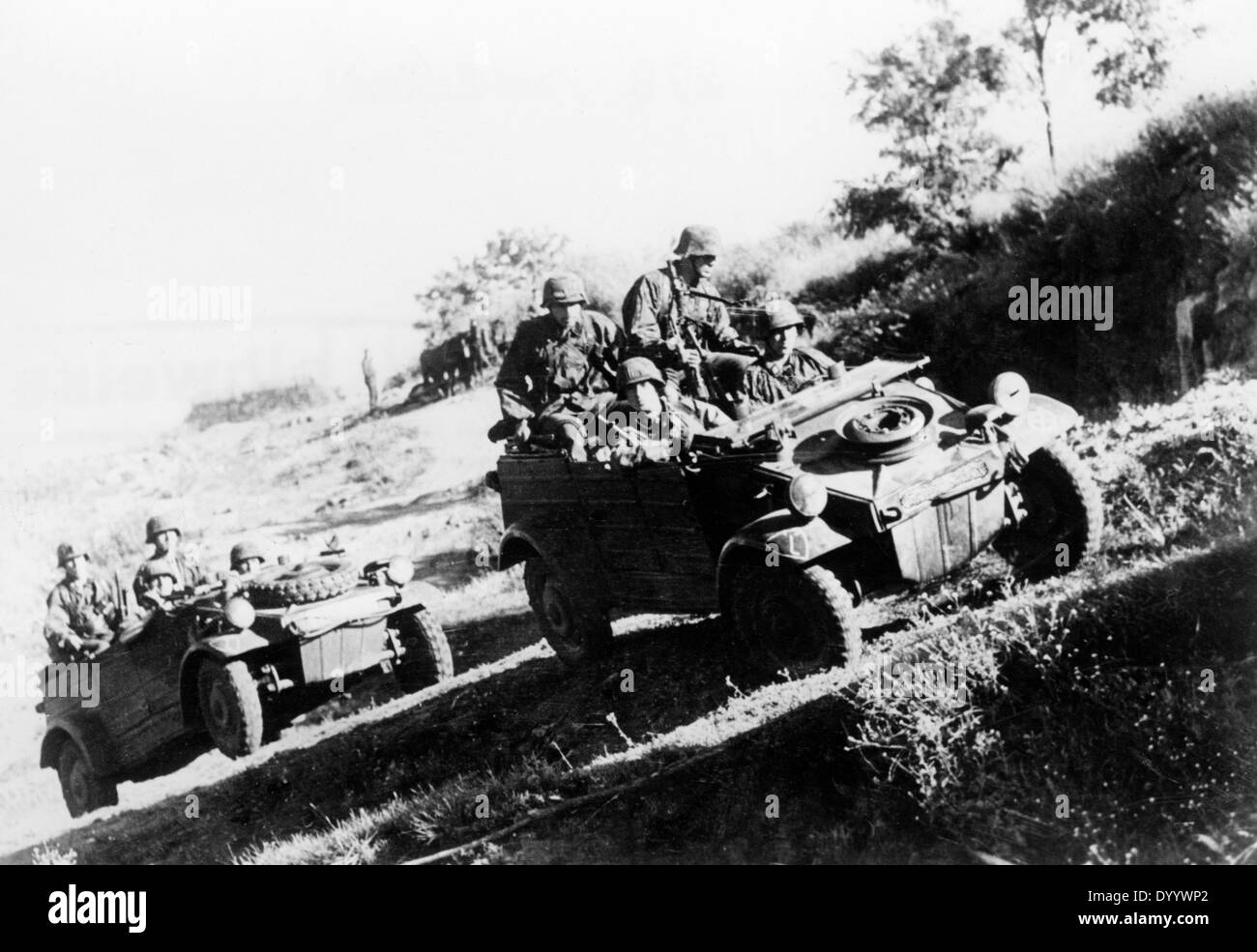 Volkswagen Kübelwagen an der Ostfront, 1941 Stockfoto