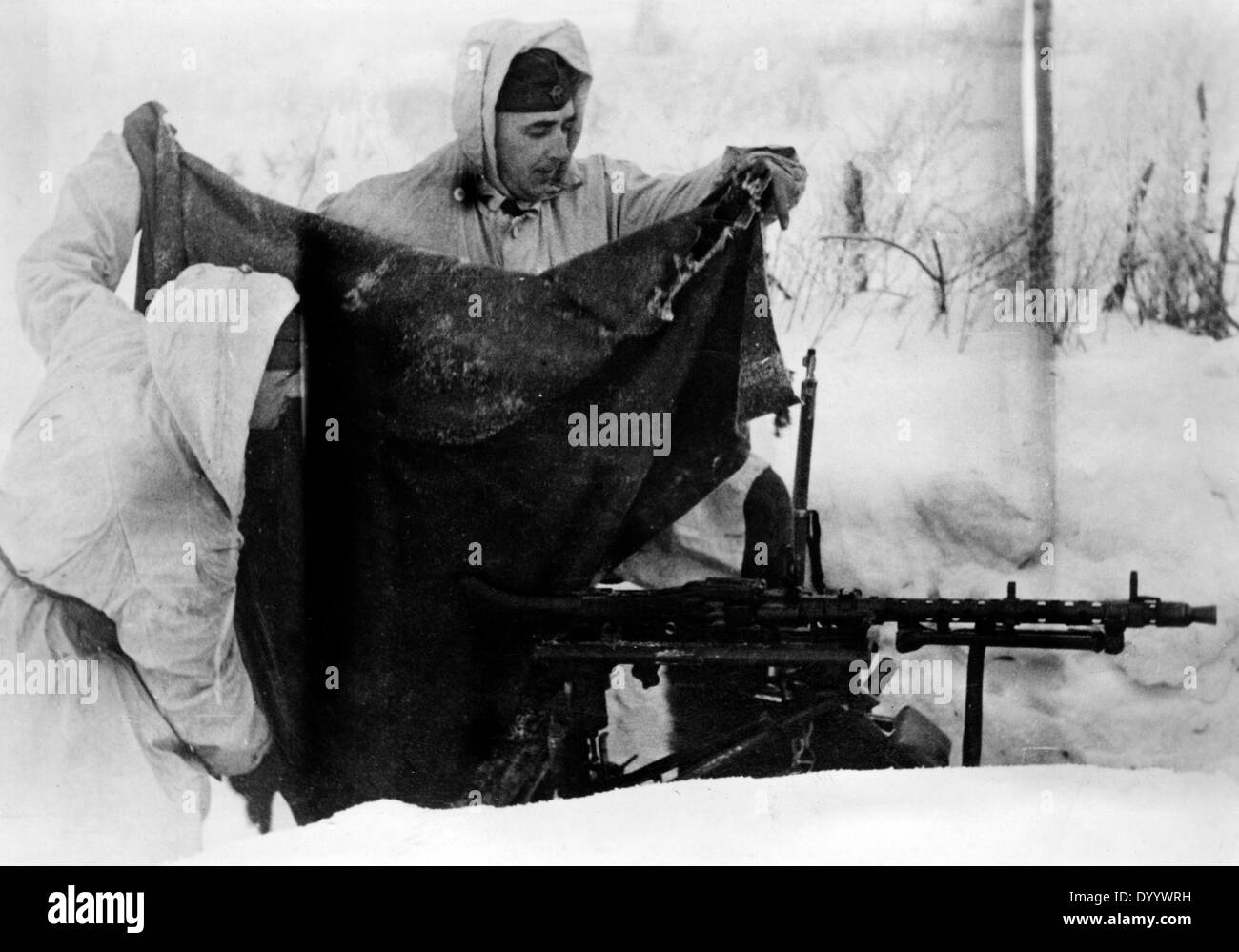 Deutsche Machine-gunners, 1943 Stockfoto