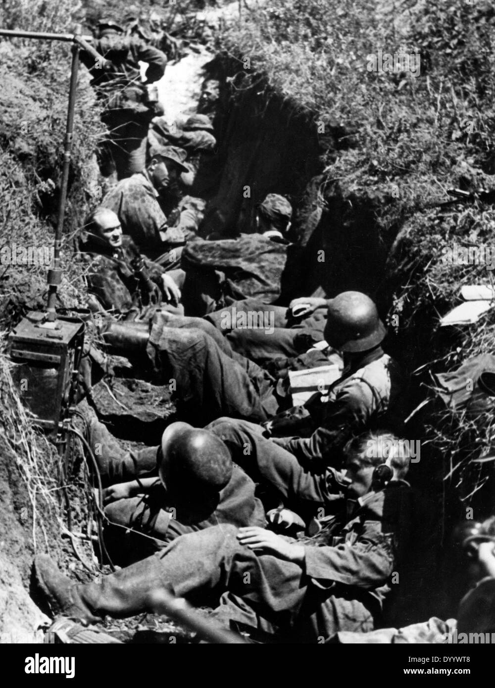 Deutsche Soldaten während der Schlacht von Kursk 1943 Stockfoto