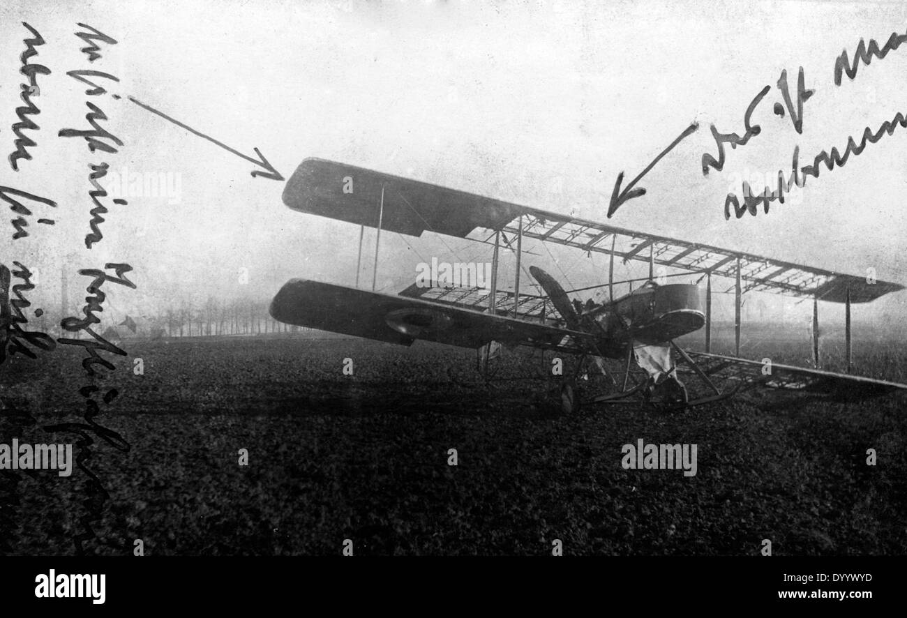 Britische Flugzeuge im Ersten Weltkrieg Kunstkarte 