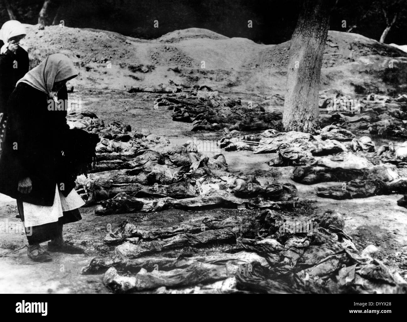 Das Massaker von Katyn Stockfoto