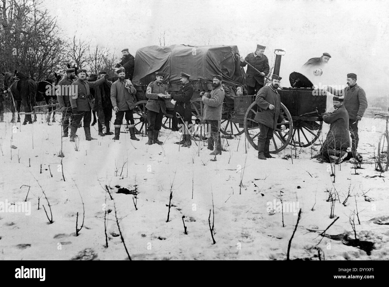 Russische Feldküche, 1915 Stockfoto