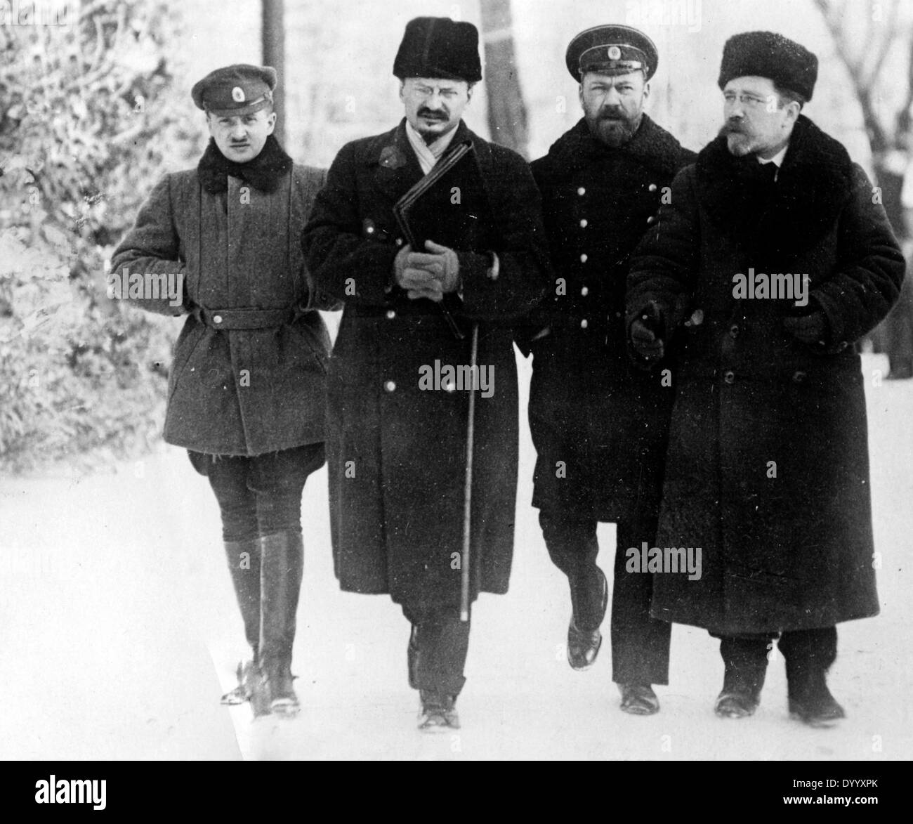 Sowjetische Delegation in Brest-Litowsk, 1918 Stockfoto