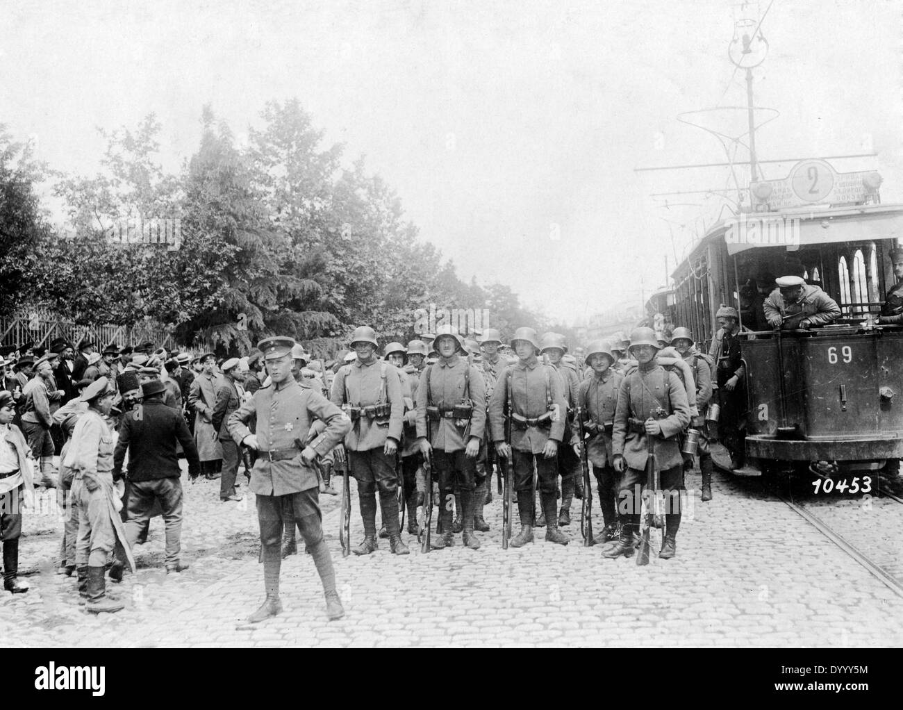 Deutsche Truppen in Tiflis, 1918 Stockfoto