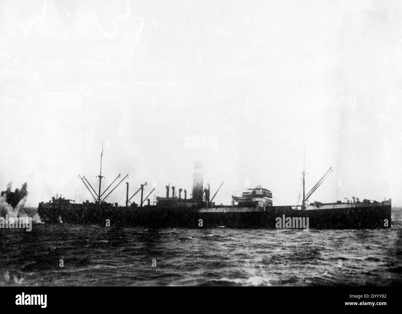 Seekrieg in Deutsch-Ostafrika im ersten Weltkrieg Stockfoto