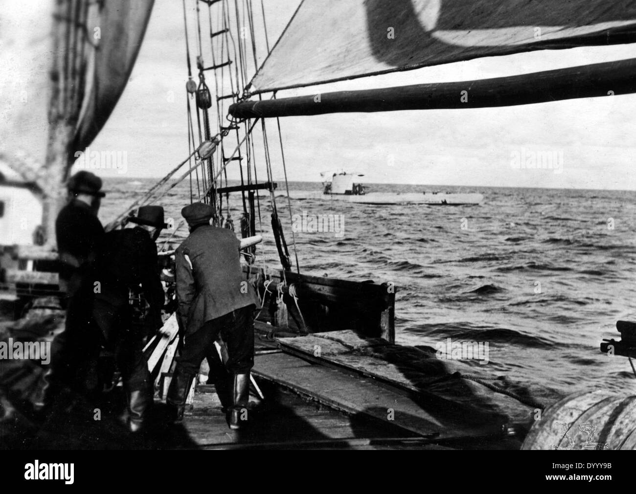 Falle der englischen u-Boot im ersten Weltkrieg Stockfoto