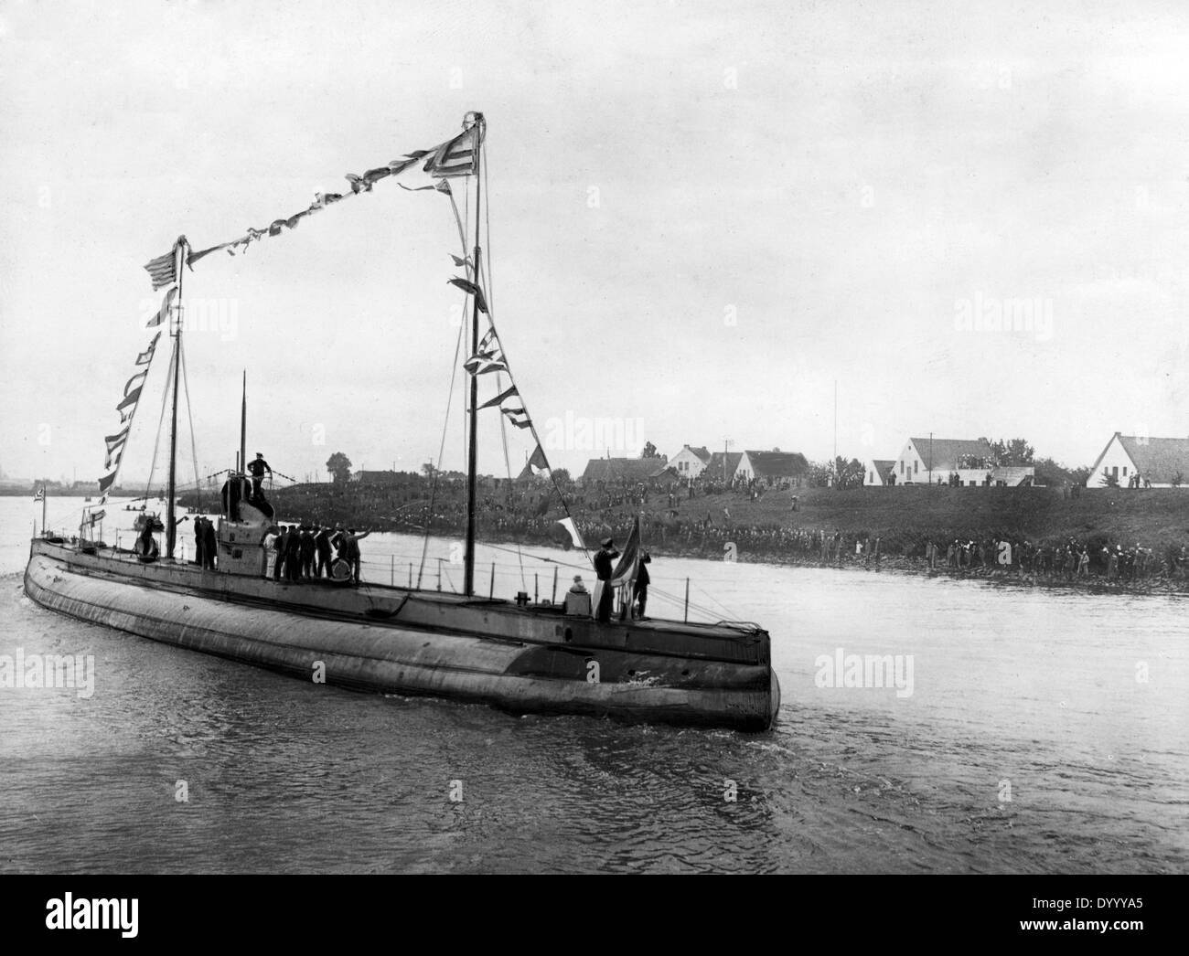 Händler-u-Boot "Deutschland" in Bremen, 1916 Stockfoto