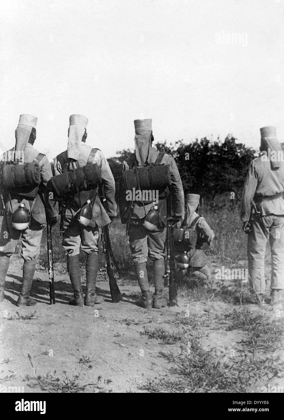 Askari in Deutsch-Ostafrika im ersten Weltkrieg Stockfoto